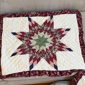 Floral Star Patchwork Pillow Shams (2)
